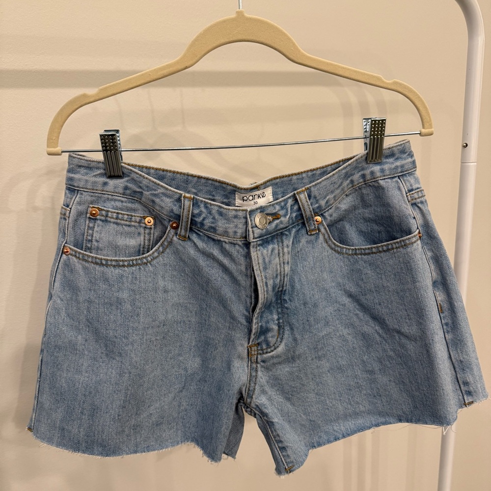 Parke Light Blue Denim Shorts